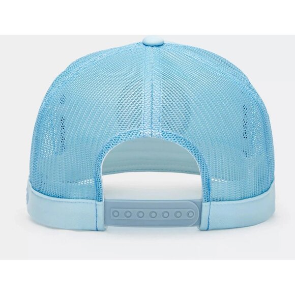 G/FORE Men's Soutache Knit Interlock Tall Trucker Golf Hat Snap Back Light Blue - Picture 3 of 5